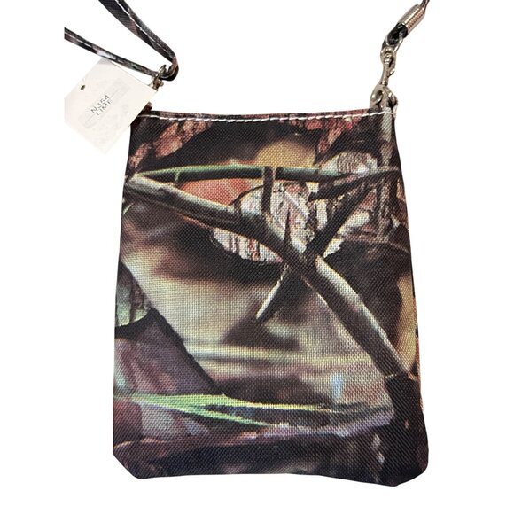 Small Camouflage Purse NEW Green Flower Jewel - Picture 4 of 7